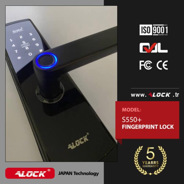 Çevrimiçi dijital Parmak İzi kilidi S550+