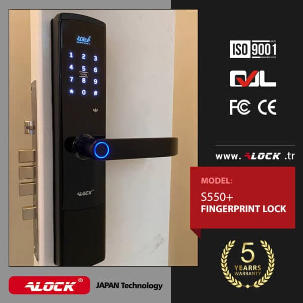 Çevrimiçi dijital Parmak İzi kilidi S550+